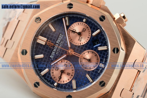Audemars Piguet Royal Oak 41MM Chronograph Watch Rose Gold 26331OR.OO.1220OR.01 (EF) - Click Image to Close